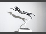 168 – 2019, Fliegender Mann mit Haarlocke, Stahl, Höhe: 25 cm