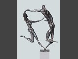 42 - 2011, Tanzendes Paar, Stahl geschweisst, Höhe: 30cm
